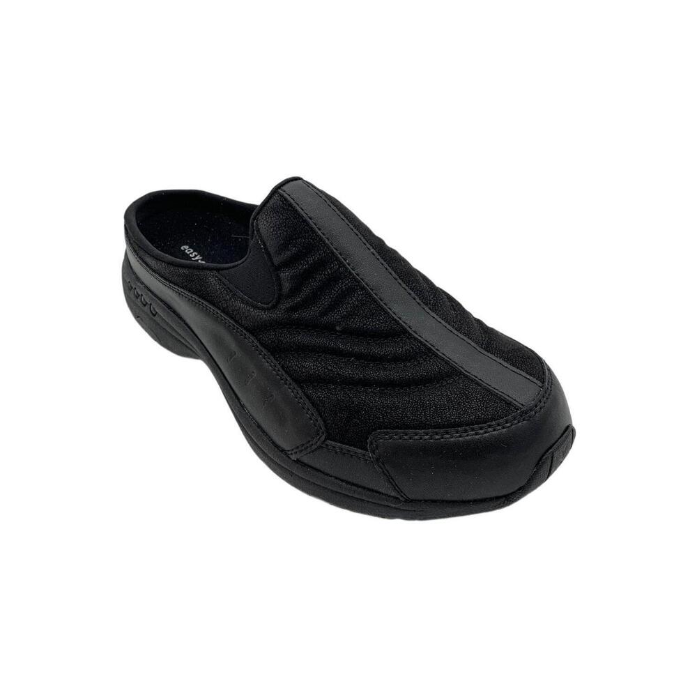 Easy Spirit Women's Traveltime Slip-On Mules Black/Black - Medium